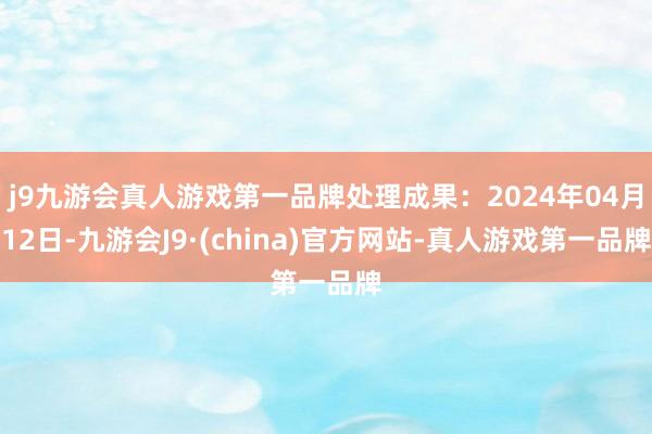 j9九游会真人游戏第一品牌处理成果：2024年04月12日-九游会J9·(china)官方网站-真人游戏第一品牌