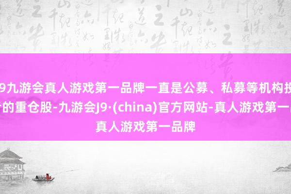 j9九游会真人游戏第一品牌一直是公募、私募等机构投资者的重仓股-九游会J9·(china)官方网站-真人游戏第一品牌